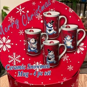 Christmas Mug Set - 4 Piece